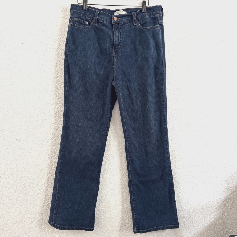 Levis 512 Perfectly Slimming Bootcut Jeans Dark Wash Y2K Denim Womens Size 16 M